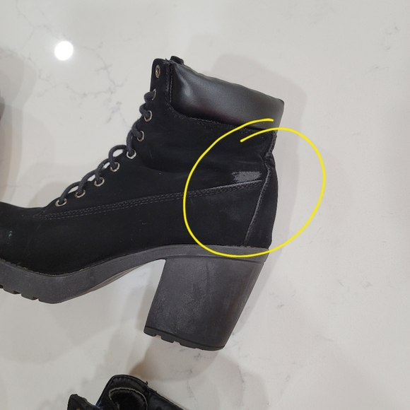 Women's Chunky Heel Boots 2 Pairs Size 8 - Picture 14 of 16